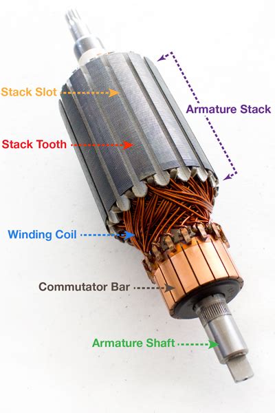 armature parts and functions.